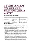 The Elite Universal Test Bank&colon; Yukon &lpar;RCMP&rpar; Peace Officer Mastery &vert; 2026&sol;2027 Edition