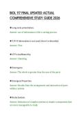 BIOL 117 FINAL UPDATED ACTUAL &NewLine;COMPREHENSIVE STUDY GUIDE 2026