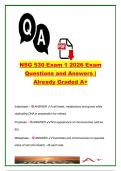 NSG 530 Advanced Pathophysiology Exam 1 Questions and Answers 2026 &vert; 120&plus; Practice Questions &vert; Genetics&comma; Cell Adaptation&comma; Immunity&comma; Inflammation&comma; Chromosomal Disorders & Fluid Balance &vert; Advanced Nursing Pathophysiology Exam