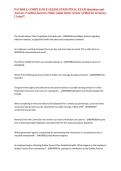 PAYROLL COMPLIANCE LEGISLATION FINAL EXAM Questions and Answers &lpar;Verified Answers&rpar; Study Guide &lpar;latest version verified for accuracy&rpar; &vert; Latest&excl;&excl;&NewLine;