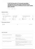 M100 COMMUNITY ASSOCIATION MANAGEMENT EXAM Newest 2026 Complete Questions and Correct Detailed Answers &lpar;Verified Answers&rpar; &vert;Already Graded A&plus;