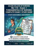 NU 110 &mdash; Exam 1&NewLine;Comprehensive Questions & Verified Answers &vert; 2026 Edition
