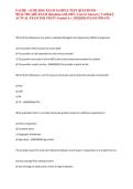 FACHE - ACHE BOG EXAM SAMPLE TEST QUESTIONS - HEALTHCARE EXAM Questions with 100&percnt; Correct Answers &vert; Verified &vert;&vert; ACTUAL EXAM 2026 TEST&excl;&excl; Graded A&plus; &vert; 2025&vert;2026 EXAM UPDATE&NewLine;