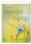 TEST BANK FOR Campbell Essential Biology with Physiology&comma; 7th edition by Simon&comma; Dickey&comma; Reece&comma; Hogan ISBN&colon;978-0134765037 COMPLETE GUIDE ALL CHAPTERS COVERED 100&percnt; VERIFIED A&plus; GRADE ASSURED&excl;&excl;&excl;&excl;NEW LATEST UPDATE&excl;&excl;&excl;&excl;