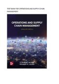 Test bank for Operations and Supply Chain Management&NewLine;by F&period; Robert Jacobs &lpar;Author&rpar;&comma; Richard B&period; Chase &lpar;Author&rpar;  all pages fully covered with test questions and answers graded A&plus;