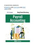 Test bank for Payroll Accounting 2024&NewLine;by Bernard Bieg &lpar;Author&rpar;&comma; Judith Toland &lpar;Author&rpar;&comma; Bridget Stomberg &lpar;Author&rpar;  all pages fully covered with test questions and answers graded A&plus;