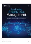TEST BANK FOR Purchasing and Supply Chain Management 8th edition by Robert Handfield&comma; Larry Giunipero&comma; Robert Monczka ISBN&colon;979-8214042039 COMPLETE GUIDE ALL CHAPTERS COVERED 100&percnt; VERIFIED A&plus; GRADE ASSURED&excl;&excl;&excl;NEW LATEST UPDATE&excl;&excl;&excl;&excl;&excl;