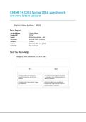 CHEM134 C002 Spring 2026 questions & &NewLine;answers latest update