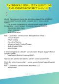 Army Medical Department Basic Officer Leader Course &lpar;AMEDD BOLC&rpar; Final Exam Questions and Answers With Verified Solutions 2026&sol;2027
