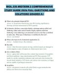 IOL 221 UPDATED EXAM COMPREHENSIVE &NewLine;REVIEW 2026 COMPLETE QUESTIONS AND &NewLine;CORRECT ANSWERS GRADED