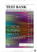 Test Bank For Clinical Nursing Skills and Techniques 11th Edition by Anne Griffin Perry&comma;&period; Patricia A&period; Potter Chapter 1 - 43 Complete&period;