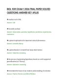 BIOL 235 MIDTERM 2 PRACTICE&NewLine;EXAMINATION 2026 QUESTIO