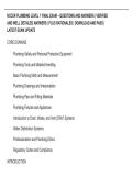 NCCER PLUMBING LEVEL 1 FINAL EXAM &ndash; QUESTIONS AND ANSWERS &vert; VERIFIED AND WELL DETAILED ANSWERS &vert; PLUS RATIONALES &vert; GUARANTEED PASS &vert; LATEST EXAM UPDATE