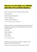 WGU D076 OA TEST BANK 2026 VERIFIED&NewLine;QUESTIONS WITH ANSWERS GRADED A&plus;