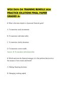 WGU D076 OA TRAINING BUNDLE 2026&NewLine;PRACTICE SOLUTIONS FINAL PAPER&NewLine;GRADED A&plus;