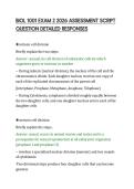 BIOL 1001 EXAM 2 2026 ASSESSMENT SCRIPT &NewLine;QUESTION DETAILED RESPONSES