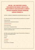 INP 402 &ndash; EPIC INPATIENT CLINICAL DOCUMENTATION NEWEST 2026 ACTUAL &NewLine;EXAM COMPLETE 500 QUESTIONS & CORRECT DETAILED ANSWERS &lpar;VERIFIED ANSWERS&rpar; ALREADY GRADED A&plus;&NewLine;&NewLine;