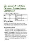 2026&sol;2027 Elite Universal Test Bank&colon; Oklahoma Boating Course License Exam &vert; S-Tier Study Guide & Rationales