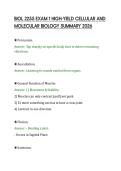 BIOL 2255 EXAM 1 HIGH-YIELD CELLULAR AND &NewLine;MOLECULAR BIOLOGY SUMMARY 2026 