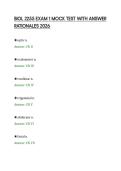 BIOL 2255 EXAM 1 MOCK TEST WITH ANSWER &NewLine;RATIONALES 2026 