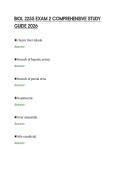 BIOL 2255 EXAM 2 COMPREHENSIVE STUDY &NewLine;GUIDE 2026 