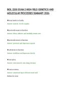 BIOL 2255 EXAM 2 HIGH-YIELD GENETICS AND &NewLine;MOLECULAR PROCESSES SUMMARY 2026 