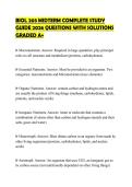 BIOL 203 MIDTERM COMPLETE STUDY &NewLine;GUIDE 2026 QUESTIONS WITH SOLUTIONS &NewLine;GRADED A&plus;