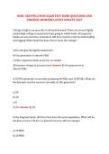 NERC CERTIFICATION EXAM TEST BANK QUESTIONS AND &NewLine;VERIFIED ANSWERS LATEST UPDATE 2027&NewLine;