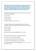 BEFO FINAL Updated Exam 2026 WITH Recent Newest Verified And &NewLine;Well Analyzed Exam Questions  &lpar;Actual Exam 2026-2027&rpar; Correct &NewLine;Detailed & Verified ANSWERS &lpar;100&percnt; Accurate Solutions&rpar; ALREADY &NewLine;GRADED A&plus;&vert;&vert;NEWEST VERSION Of The Exam Guarantee Pass&excl;&excl; 