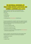 RN Maternal Newborn ATI Proctored Exam 2025&sol;2026 &vert; Questions & Answers&NewLine;&NewLine;