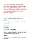 CDL CLASS A AIR BRAKES TEST PRACTICE QUESTIONS AND ANSWERS&period;