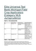 2026&sol;2027 Elite Universal Test Bank&colon; Michigan Field Crop Applicators &lpar;Category 1A&rpar; & MDARD Jurisprudence &vert; S-Tier Ultimate Prep