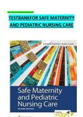 Test Bank for Safe Maternity & Pediatric Nursing Care&comma; 2nd Edition by Luanne Linnard-Palmer & Gloria Haile Coats &vert; Chapters 1&ndash;49 &vert; Latest Updated 2025&ndash;2026