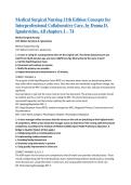 Medical Surgical Nursing 11th Edition Concepts for &NewLine;Interprofessional Collaborative Care&comma; by Donna D&period; &NewLine;Ignatavicius&comma; All chapters 1 &ndash; 74 