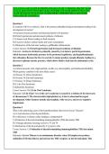 WGU D115 OA ADVANCED PATHOPHYSIOLOGY EXAM 2 VERSIONS 2026&sol;2027 BANK ACTUAL QUESTIONS WITH DETAILED ANSWERS AND OA READINESS PRACTICE EXAM TEST BANK WITH STUDY GUIDEEXPERT VERIFIED FOR GUARANTEED PASS&sol;ALREADY GRADED A&plus;