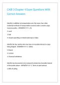CAIB 3 Chapter 4 Exam Questions With Correct Answers