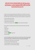 HESI EXIT RN V6 EXAM &lpar;NEW&rpar; All 160 Questions &NewLine;and Answers Latest Updated 2026 100&percnt; Verified &NewLine;Guaranteed Success A&plus;