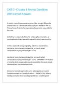 CAIB 3 - Chapter 1 Review Questions With Correct Answers&period;