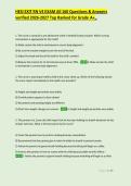 HESI EXIT RN V4 EXAM All 160 Questions & Answers &NewLine;verified 2026-2027 Top Ranked for Grade A&plus;&comma;&comma; 