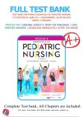 FULL TEST BANK &NewLine;TEST BaNK FOR WONG'S ESSENTIaLS OF PEDIaTRIC NURSING &NewLine;11TH EDITION BY MaRILYN J&period; HOCKENBERRY&semi; DaVID WILSON&semi; &NewLine;CHERYL C RODGERS