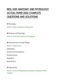 BIOL 2401 ANATOMY AND PHYSIOLOGY &NewLine;MASTER STUDY PACK 2026 PREMIUM &NewLine;SOLVED COMPENDIUM 