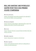 BIOL 2401 ANATOMY AND PHYSIOLOGY &NewLine;MASTER STUDY PACK 2026 PREMIUM &NewLine;SOLVED COMPENDIUM 