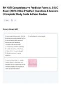 RN VATI Comprehensive Predictor Forms A&comma; B & C Exam &lpar;2025-2026&rpar; &vert; Verified Questions & Answers &vert; Complete ATI RN VATI Predictor Study Guide &vert; 400&plus; Q&A