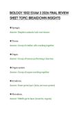 BIOLOGY 1002 EXAM 3 20BIOLOGY 1002 EXAM 3 2026 FINAL REVIEW &NewLine;SHEET TOPIC BREAKDOWN INSIGHTS 26 FINAL REVIEW &NewLine;SHEET TOPIC BREAKDOWN INSIGHTS &NewLine;