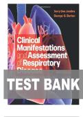 TEST BANK FOR Clinical Manifestations and Assessment of Respiratory Disease 9th Edition by Terry Des Jardins&comma; George G&period; Burton ISBN&colon;978-0323871501 COMPLETE GUIDE ALL CHAPTERS COVERED 100&percnt; VERIFIED A&plus; GRADE ASSURED&excl;&excl;&excl;&excl;&excl;NEW LATEST UPDATE&excl;&excl;&excl;&excl;&excl;