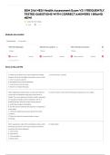 BSN 246 HESI Health Assessment Exam V2 &vert; FREQUENTLY TESTED QUESTIONS WITH CORRECT ANSWERS &vert; BRAND NEW&excl;