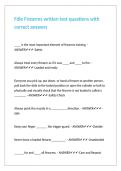 Fdle Firearms written test questions with correct answers