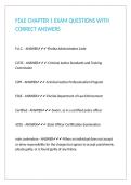 FDLE CHAPTER 1 EXAM QUESTIONS WITH CORRECT ANSWERS&period;