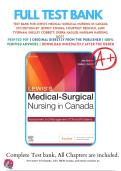 Test Bank For Lewis's Medical Surgical Nursing in Canada 5th Edition by Jane Tyerman&comma; Shelley Cobbett &vert; &vert; &vert; Chapter 1-72 &vert; All Chapters with Answers and Rationals