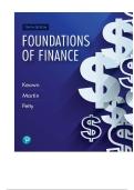 TEST BANK FOR Foundations of Finance&comma; 10th edition by J&period; Keown&comma; John D&period; Martin ISBN&colon;9780134897264 COMPLETE GUIDE ALL CHAPTERS COVERED 100&percnt; VERIFIED A&plus; GRADE ASSURED&excl;&excl;&excl;&excl;&excl;NEW LATEST UPDATE&excl;&excl;&excl;&excl;&excl;&excl;